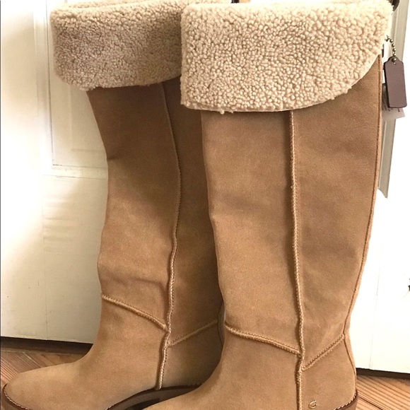 NIB COACH BOOTS (peanut) - Picture 2 of 7